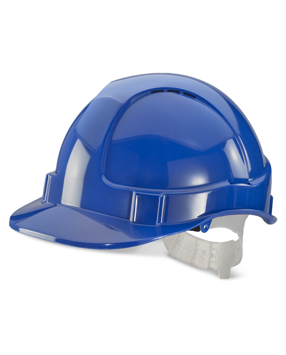 Economy Vented Safety Helmet Blue