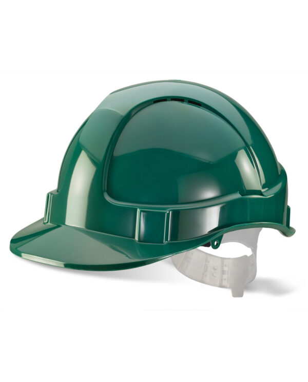 Economy Vented Safety Helmet Green