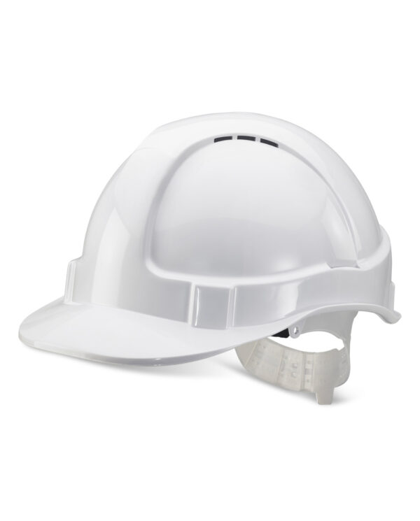 Economy Vented Safety Helmet White