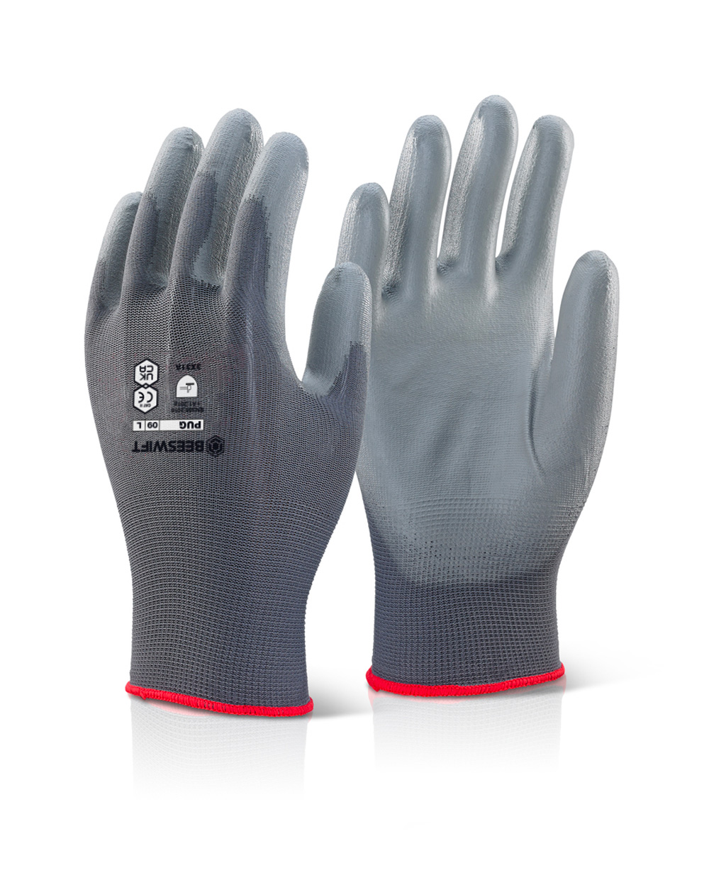 Pu Coated Gloves Grey